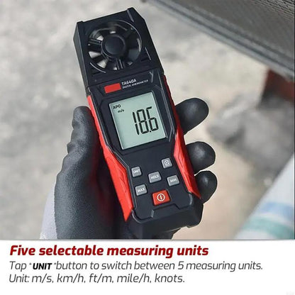 TRSI TA640A Handheld High Precision Wind Speed Instrument Wind Volume Tester - Tachometers & Anemometer by TASI | Online Shopping UK | buy2fix