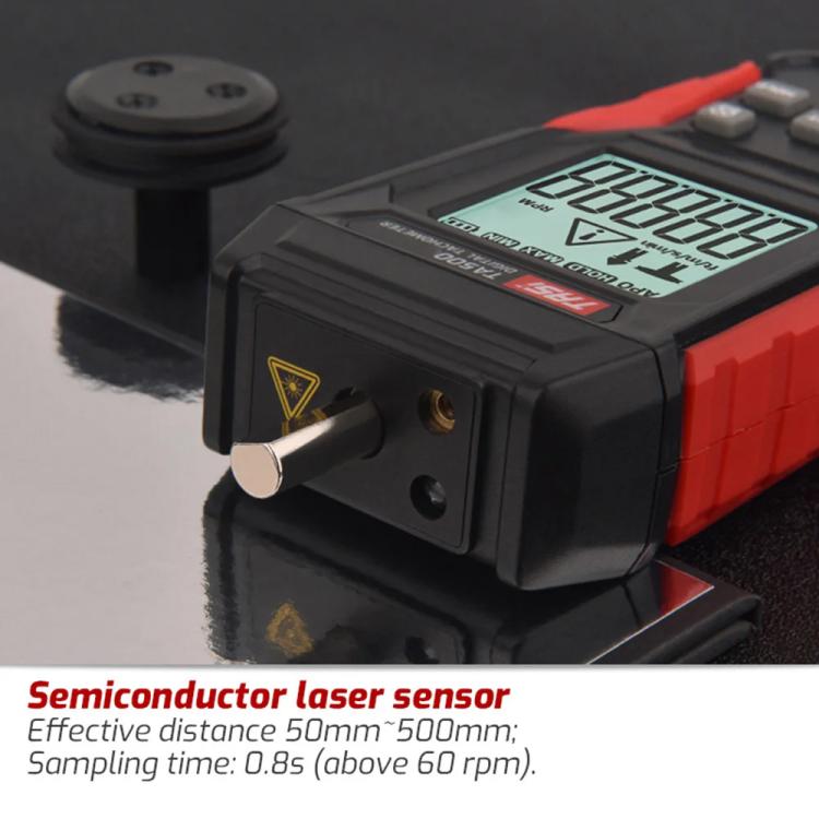 TASI TA500B Contact Measurement Laser Tachometer Digital Display Measuring Speed Meter(Black Red) - Tachometers & Anemometer by TASI | Online Shopping UK | buy2fix