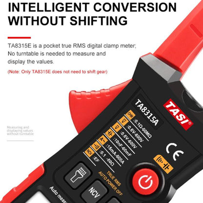 TRSI TA8315A Clamp Meter High Accuracy AC DC Voltage Ammeter - Digital Multimeter by TASI | Online Shopping UK | buy2fix