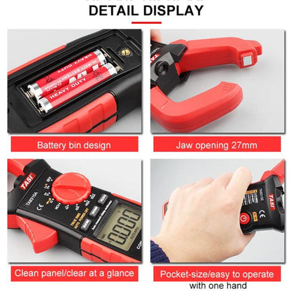 TRSI TA8315A Clamp Meter High Accuracy AC DC Voltage Ammeter - Digital Multimeter by TASI | Online Shopping UK | buy2fix