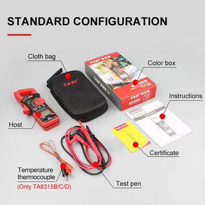 TRSI TA8315A Clamp Meter High Accuracy AC DC Voltage Ammeter - Digital Multimeter by TASI | Online Shopping UK | buy2fix