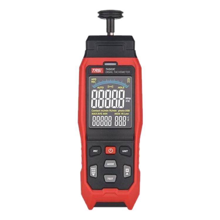 TASI Contact and Non-contact Dual Use Portable Measuring Speed Meter Digital Display Laser Tachometer - Tachometers & Anemometer by TASI | Online Shopping UK | buy2fix