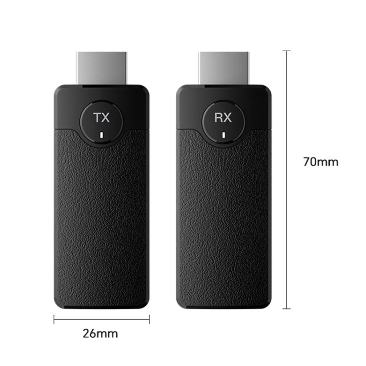 Q50 Leather Texture Wireless HDMI Video Transmitter and Receiver Extender Adapter(Black) - Adapter by buy2fix | Online Shopping UK | buy2fix