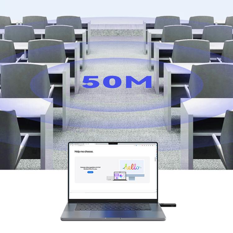 Q50 Leather Texture Wireless HDMI Video Transmitter and Receiver Extender Adapter(White) - Adapter by buy2fix | Online Shopping UK | buy2fix