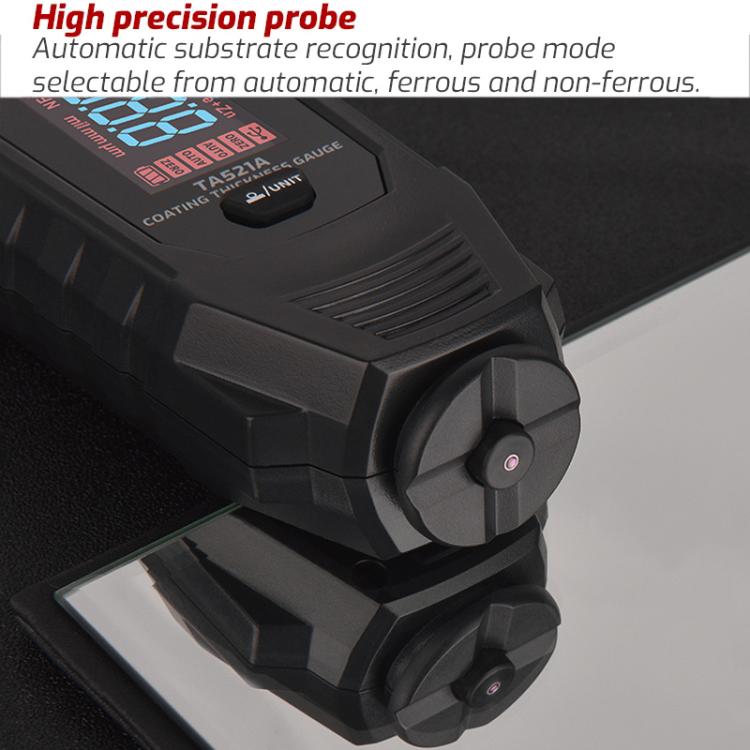 TASI TA521A Car Paint Film Meter Paint Surface Tester Coating Thickness Gauge(Black) - Coating Thickness Gauge by TASI | Online Shopping UK | buy2fix