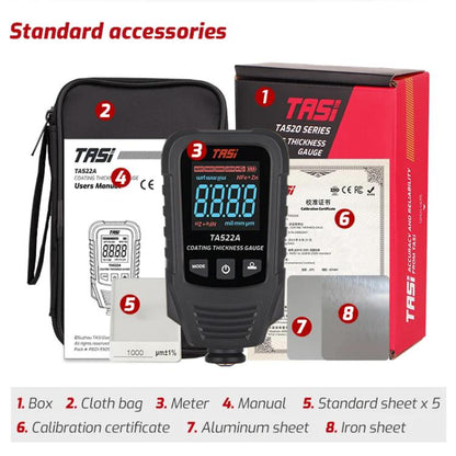 TASI TA522A Car Paint Film Meter Paint Surface Tester Coating Thickness Gauge(Black) - Coating Thickness Gauge by TASI | Online Shopping UK | buy2fix