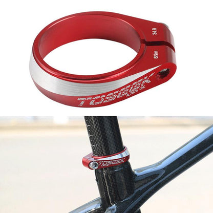 34.9mm TOSEEK Aluminum Alloy Bicycle Seat Tube Clamp(Red) - Pipe clamps by TOSEEK | Online Shopping UK | buy2fix