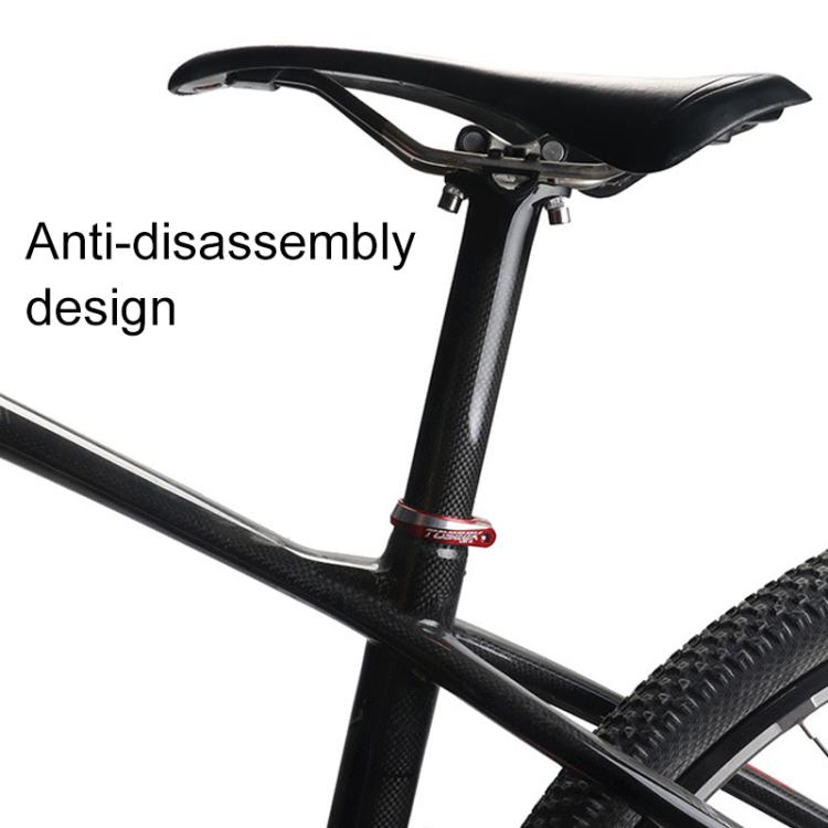 31.8mm TOSEEK Aluminum Alloy Bicycle Seat Tube Clamp(Red) - Pipe clamps by TOSEEK | Online Shopping UK | buy2fix