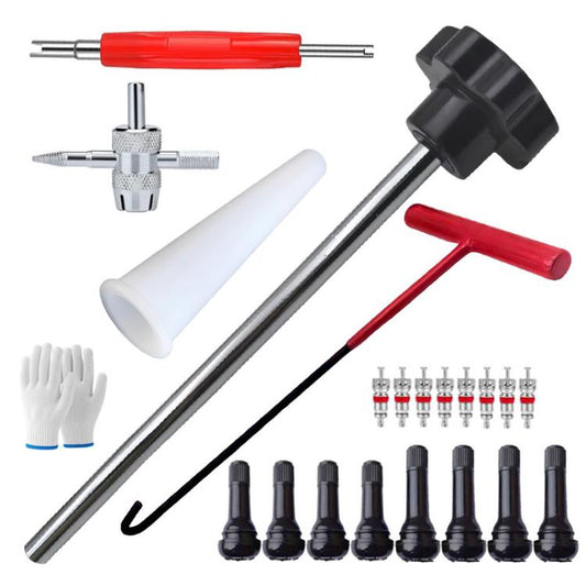 23pcs / Set Car Tire Repair Tool Valve Installation Tool Set(Black) - Tire Repair & Installation Tools by buy2fix | Online Shopping UK | buy2fix