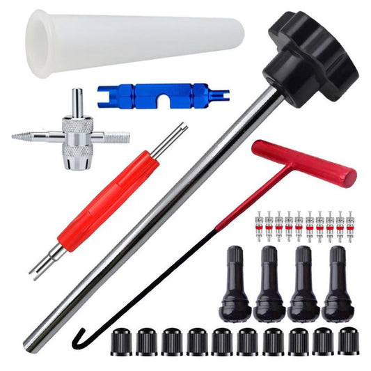 30pcs / Set Car Tire Repair Tool Valve Installation Tool Set(Black) - Tire Repair & Installation Tools by buy2fix | Online Shopping UK | buy2fix