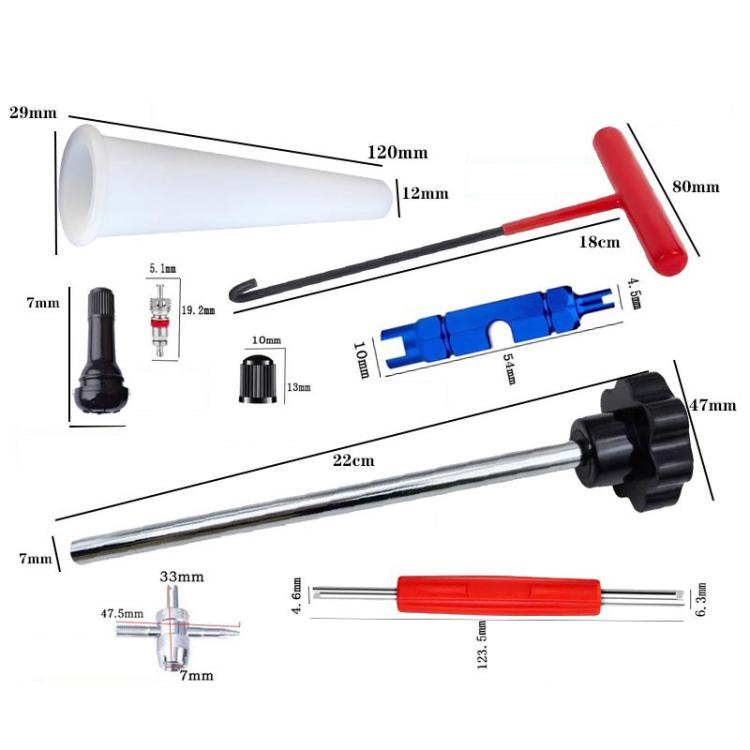 30pcs / Set Car Tire Repair Tool Valve Installation Tool Set(Red) - Tire Repair & Installation Tools by buy2fix | Online Shopping UK | buy2fix