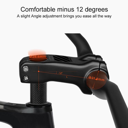 TOSEEK K01 Road Mountain Bike Carbon Fiber Handlebar Riser Faucet, Size:-12 Degree, 120mm(Gloss) - Bicycle Grips by TOSEEK | Online Shopping UK | buy2fix