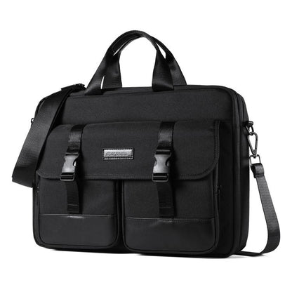 DUX DUCIS EDGE 14-15.4 inch Handbag Single Shoulder Laptop Bag(Black) - 14.1 inch by DUX DUCIS | Online Shopping UK | buy2fix