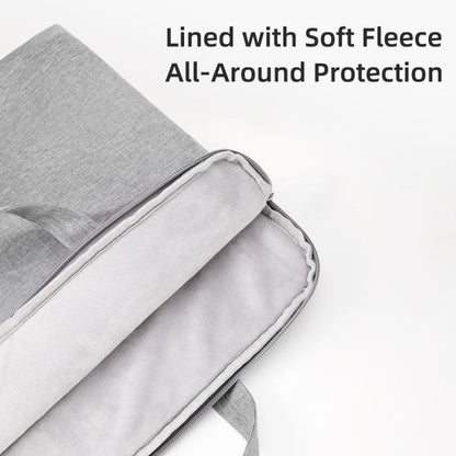 ROCK 14.9 inch Laptop Bag Handle Bag(Grey) - 15 inch by ROCK | Online Shopping UK | buy2fix
