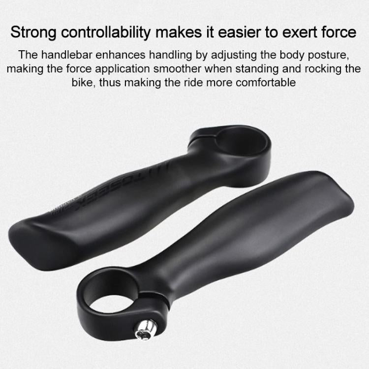 TOSEEK 1Pair Carbon Fiber Mountain Bike Rest Horn Handlebar(Bright Cursor) - Bicycle Grips by TOSEEK | Online Shopping UK | buy2fix