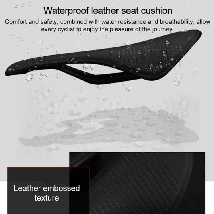 TOSEEK TS50 Road Mountain Bike Racing Saddle(Black) - Bicycle Saddle by TOSEEK | Online Shopping UK | buy2fix