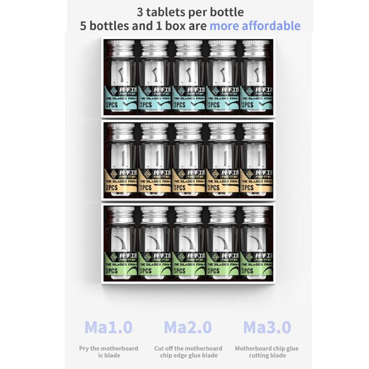 18 Kinds 5 in 1 High Toughness Soft Handmade Polishing Blade, Model:Ma1.0 - Polishing Repair by buy2fix | Online Shopping UK | buy2fix