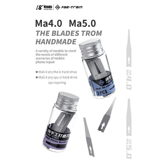 18 Kinds 5 in 1 High Toughness Soft Handmade Polishing Blade, Model:Ma4.0 - Polishing Repair by buy2fix | Online Shopping UK | buy2fix