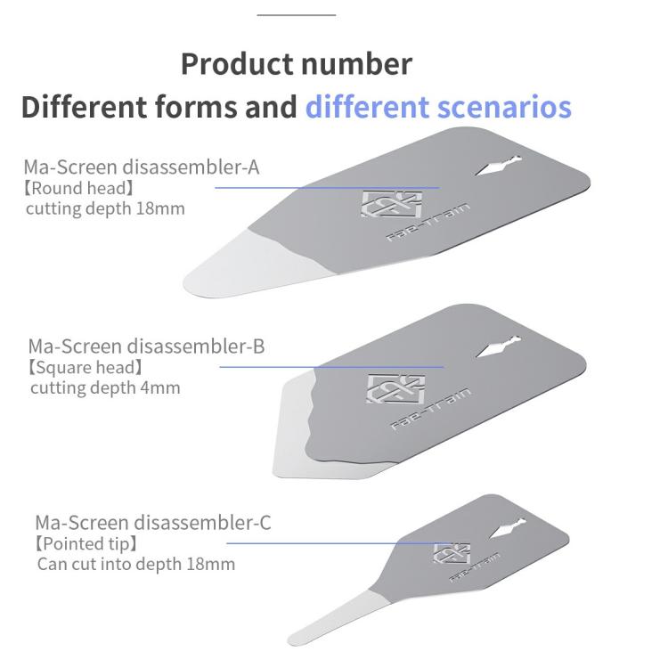 18 Kinds Mach Screen Dismantling Chip, Model:Ma-C - Crowbar by buy2fix | Online Shopping UK | buy2fix