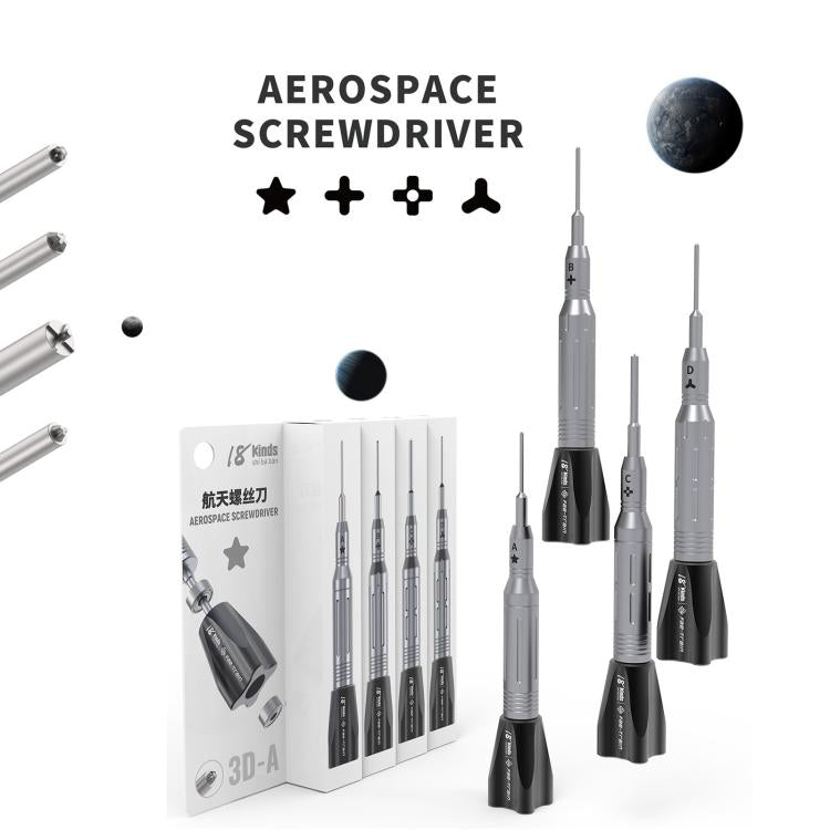 18 Kinds Aerospace 3D Anti-Slip Magnetic Screwdriver, Model:A Pentalobe - Screwdriver by buy2fix | Online Shopping UK | buy2fix