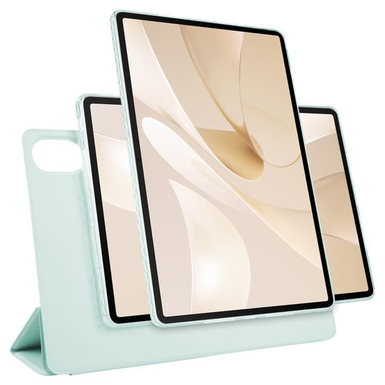 For Huawei MatePad Air 12 2024 Trifold Magnetic Split Acrylic Leather Tablet Case(Baby Green)