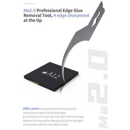 18 Kinds CPU NAND Chip Glue Removing Cleaning Repair Blades Kit - Dust Remove Tool by buy2fix | Online Shopping UK | buy2fix