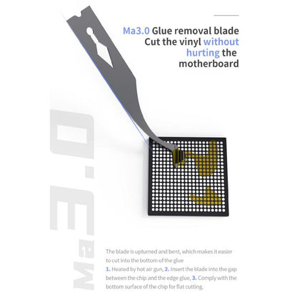 18 Kinds CPU NAND Chip Glue Removing Cleaning Repair Blades Kit - Dust Remove Tool by buy2fix | Online Shopping UK | buy2fix