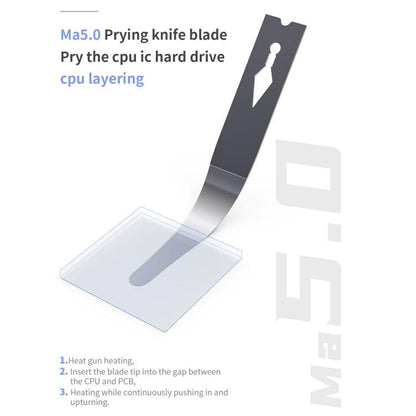 18 Kinds CPU NAND Chip Glue Removing Cleaning Repair Blades Kit - Dust Remove Tool by buy2fix | Online Shopping UK | buy2fix