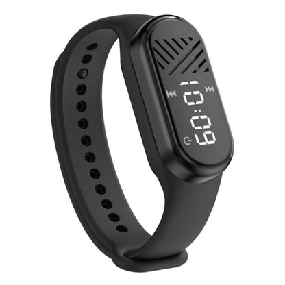 BT5.3 Sports MP3 Watch Supports Micro SD Card, ROM:128GB(Black) - Smart Wristbands by buy2fix | Online Shopping UK | buy2fix