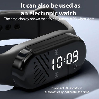 BT5.3 Sports MP3 Watch Supports Micro SD Card, ROM:128GB(Black) - Smart Wristbands by buy2fix | Online Shopping UK | buy2fix