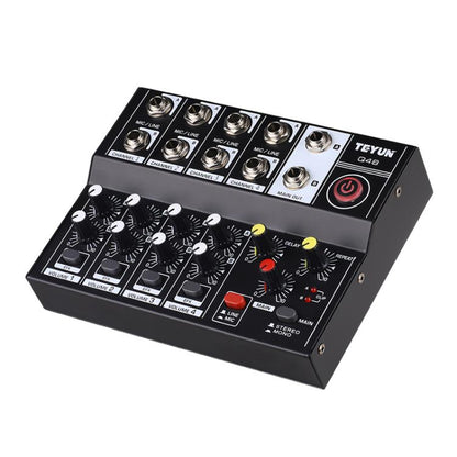 TEYUN Q48 8-Channels Microphone Audio Mixer - Live Sound Effects Processors by TEYUN | Online Shopping UK | buy2fix