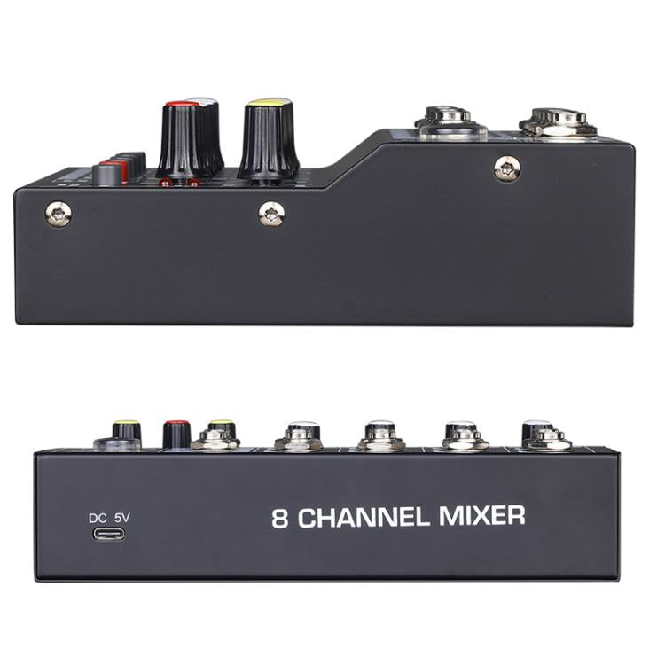 TEYUN Q48 8-Channels Microphone Audio Mixer - Live Sound Effects Processors by TEYUN | Online Shopping UK | buy2fix