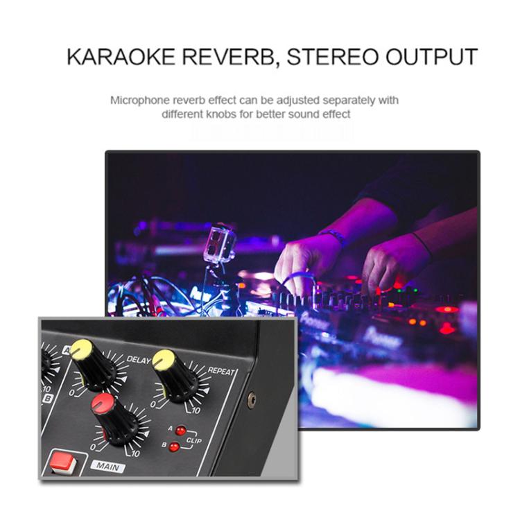 TEYUN Q48 8-Channels Microphone Audio Mixer - Live Sound Effects Processors by TEYUN | Online Shopping UK | buy2fix