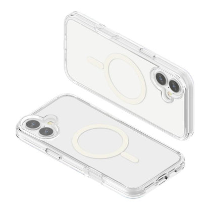 For iPhone 17 Terminator Style Glitter Powder MagSafe Magnetic Phone Case(Transparent) - iPhone 17 Cases by buy2fix | Online Shopping UK | buy2fix