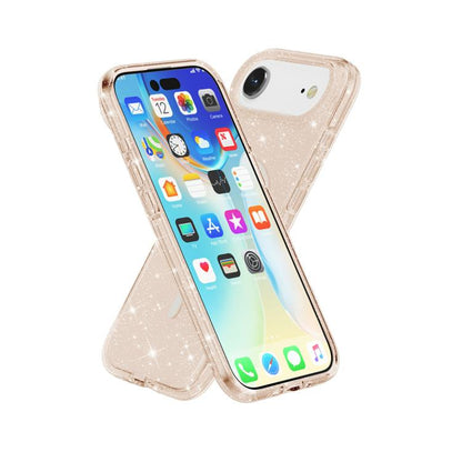 For iPhone Air Terminator Style Glitter Powder MagSafe Magnetic Phone Case(Gold) - iPhone Air Cases by buy2fix | Online Shopping UK | buy2fix