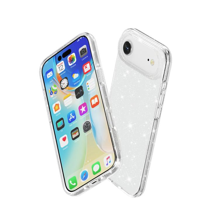 For iPhone Air Shockproof Terminator Glitter Powder Phone Case(White) - iPhone Air Cases by buy2fix | Online Shopping UK | buy2fix