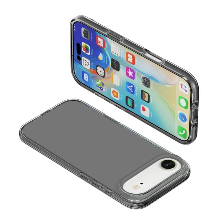 For iPhone Air Shockproof Terminator Glitter Powder Phone Case(Transparent Grey) - iPhone Air Cases by buy2fix | Online Shopping UK | buy2fix