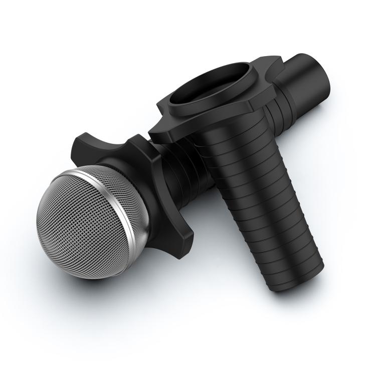 For Shure SM58 Without Switch Microphone Silicone Protective Cover(Black) - Microphone by buy2fix | Online Shopping UK | buy2fix