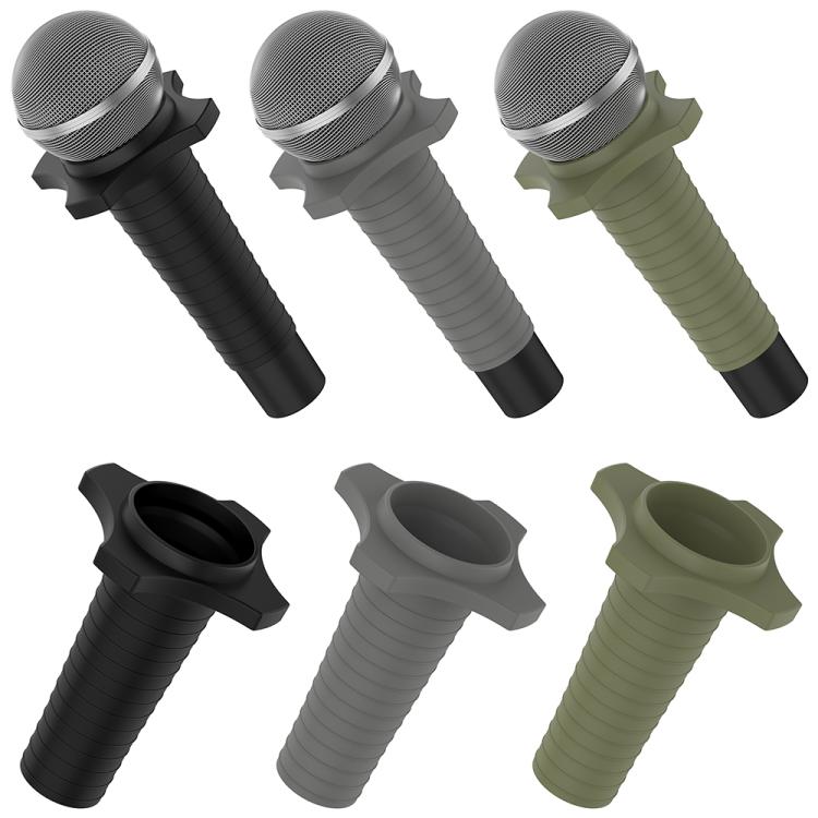 For Shure SM58 Without Switch Microphone Silicone Protective Cover(Dark Grey) - Microphone by buy2fix | Online Shopping UK | buy2fix