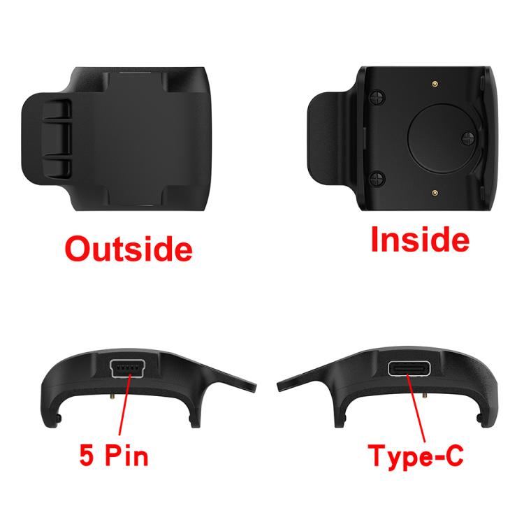 For Garmin Barklimiter Deluxe / Delta Deluxe Portable Dual Ports Pet Dog Bark Collar Tracker Charging Adapter(Black) - Charger by buy2fix | Online Shopping UK | buy2fix