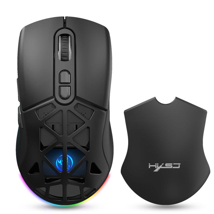HXSJ T26 Dual Modes 2.4G BT5.1 Rechargeable Wireless Mouse(Black) - Wireless Mice by HXSJ | Online Shopping UK | buy2fix