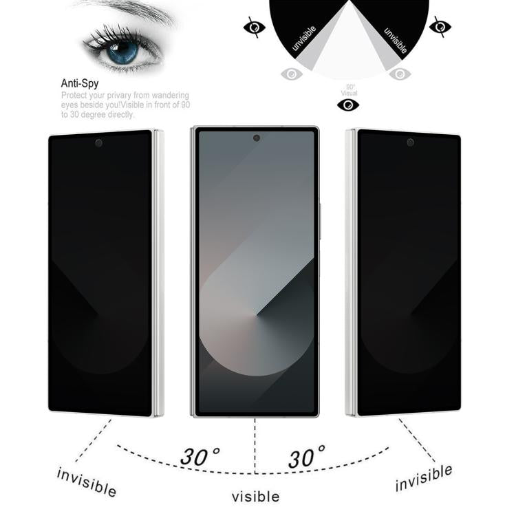 For Samsung Galaxy Z Fold7 5G Silk Full Cover 28-degree Privacy Tempered Glass Film - Galaxy Z Fold7 5G Tempered Glass by buy2fix | Online Shopping UK | buy2fix
