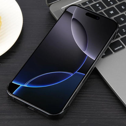 For iPhone 16e Electroplating Frameless Frosted Anti-Glare PC MagSafe Phone Case(Black) - iPhone 16e Cases by buy2fix | Online Shopping UK | buy2fix