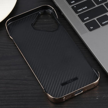 For iPhone 16 Plus Electroplating Frameless Frosted Anti-Glare PC MagSafe Phone Case(Desert Gold) - iPhone 16 Plus Cases by buy2fix | Online Shopping UK | buy2fix