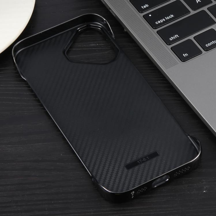 For iPhone 16 Plus Electroplating Frameless Frosted Anti-Glare PC MagSafe Phone Case(Black) - iPhone 16 Plus Cases by buy2fix | Online Shopping UK | buy2fix