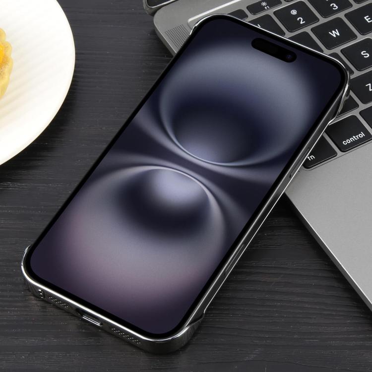 For iPhone 16 Electroplating Frameless Frosted Anti-Glare PC MagSafe Phone Case(Titanium Gray) - iPhone 16 Cases by buy2fix | Online Shopping UK | buy2fix