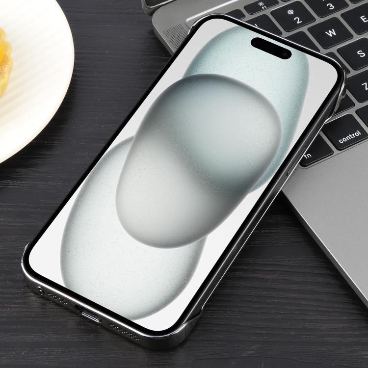 For iPhone 15 Plus / 14 Plus Electroplating Frameless Frosted Anti-Glare PC MagSafe Phone Case(Titanium Gray) - iPhone 15 Plus Cases by buy2fix | Online Shopping UK | buy2fix