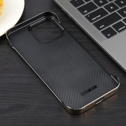 For iPhone 15 Electroplating Frameless Frosted Anti-Glare PC MagSafe Phone Case(Desert Gold) - iPhone 15 Cases by buy2fix | Online Shopping UK | buy2fix