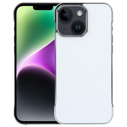 For iPhone 14 / 13 Electroplating Frameless Frosted Anti-Glare PC MagSafe Phone Case(Silver White) - iPhone 14 Cases by buy2fix | Online Shopping UK | buy2fix