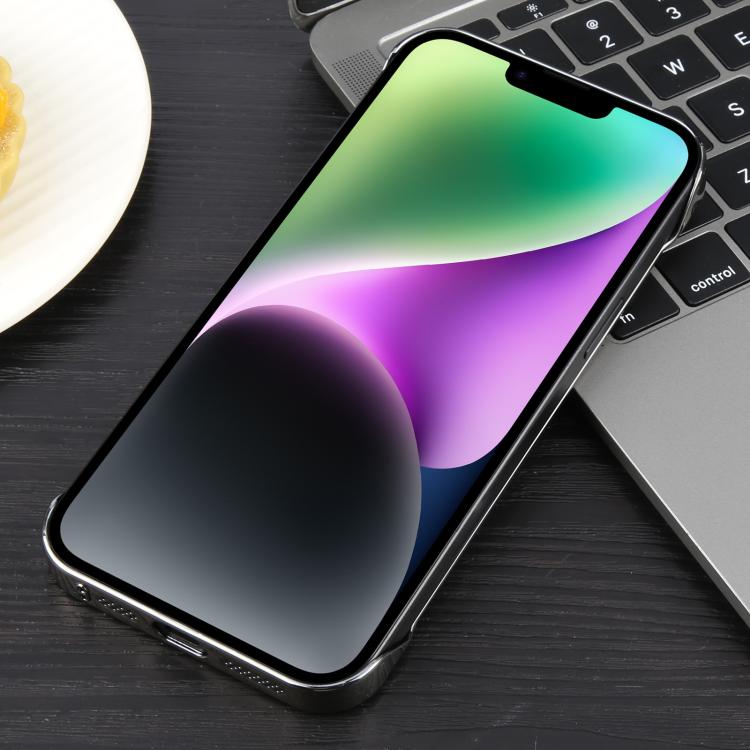 For iPhone 14 / 13 Electroplating Frameless Frosted Anti-Glare PC MagSafe Phone Case(Titanium Gray) - iPhone 14 Cases by buy2fix | Online Shopping UK | buy2fix